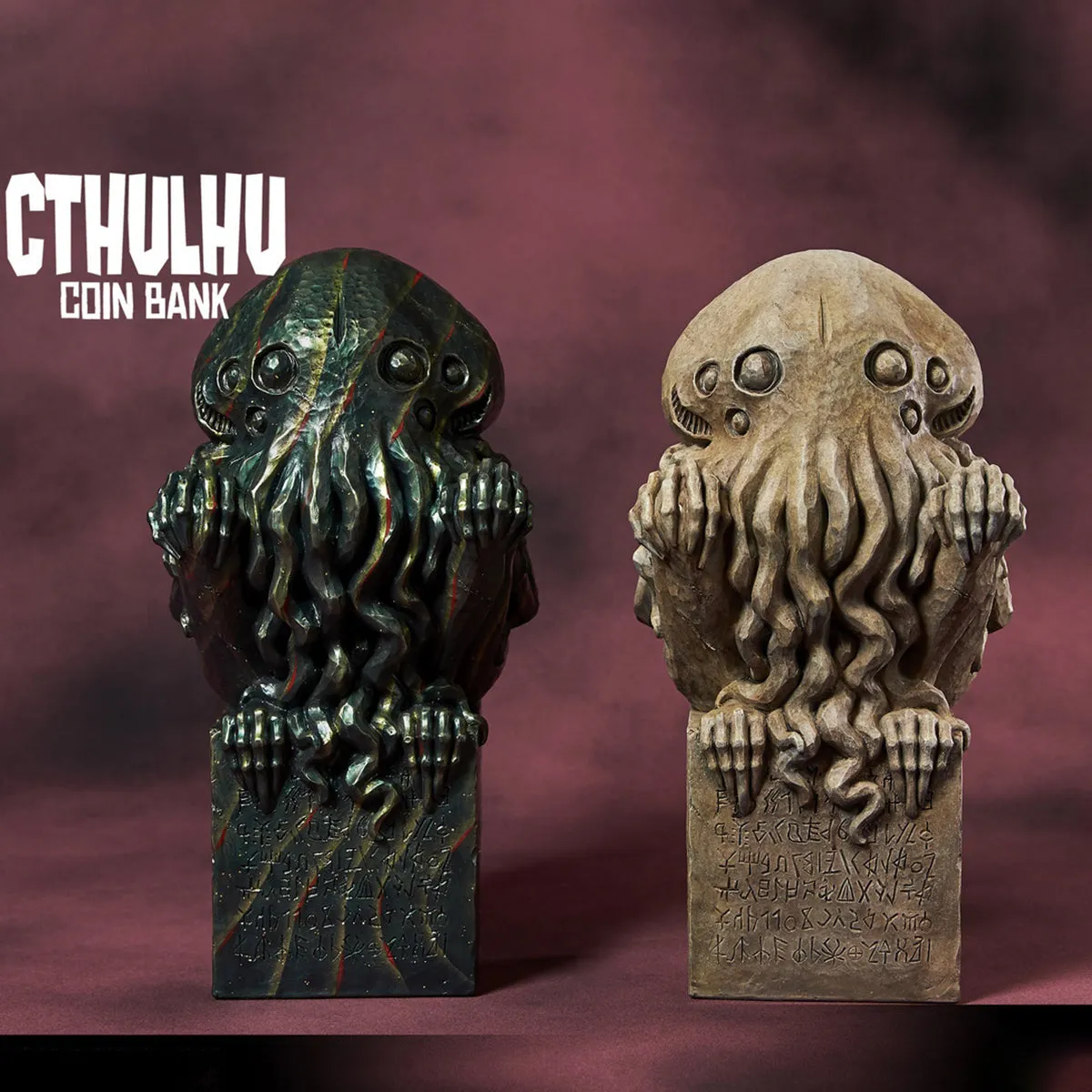 HiPlay Gecco H24cm Cthulhu Coin Bank Statue Stone Color