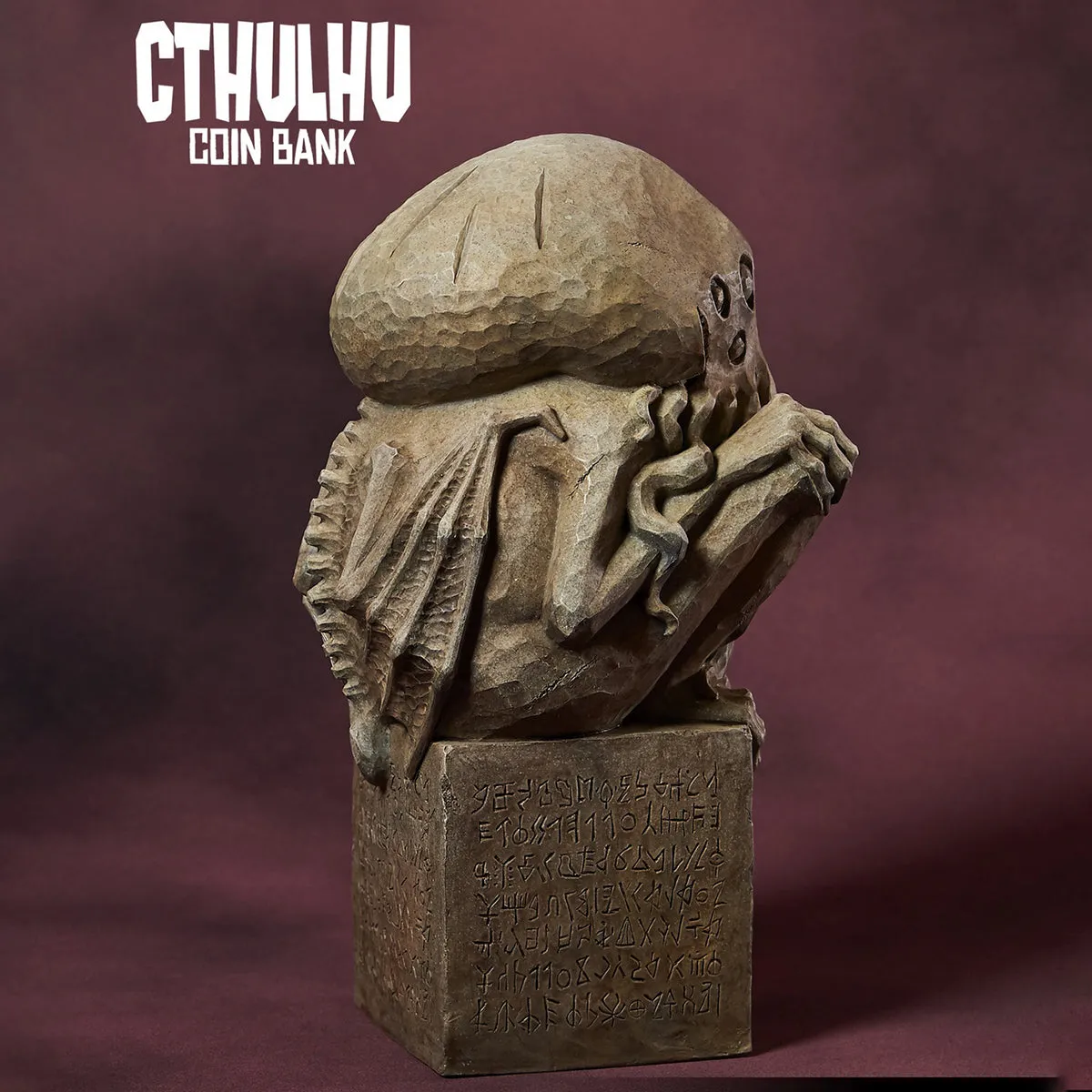 HiPlay Gecco H24cm Cthulhu Coin Bank Statue Stone Color