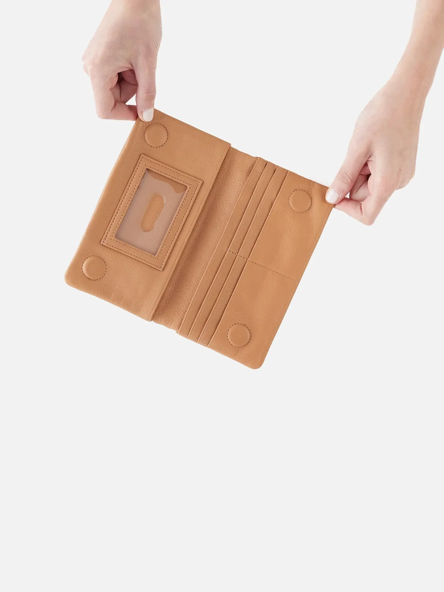 HOBO Lumen Wallet: Pebbled Leather