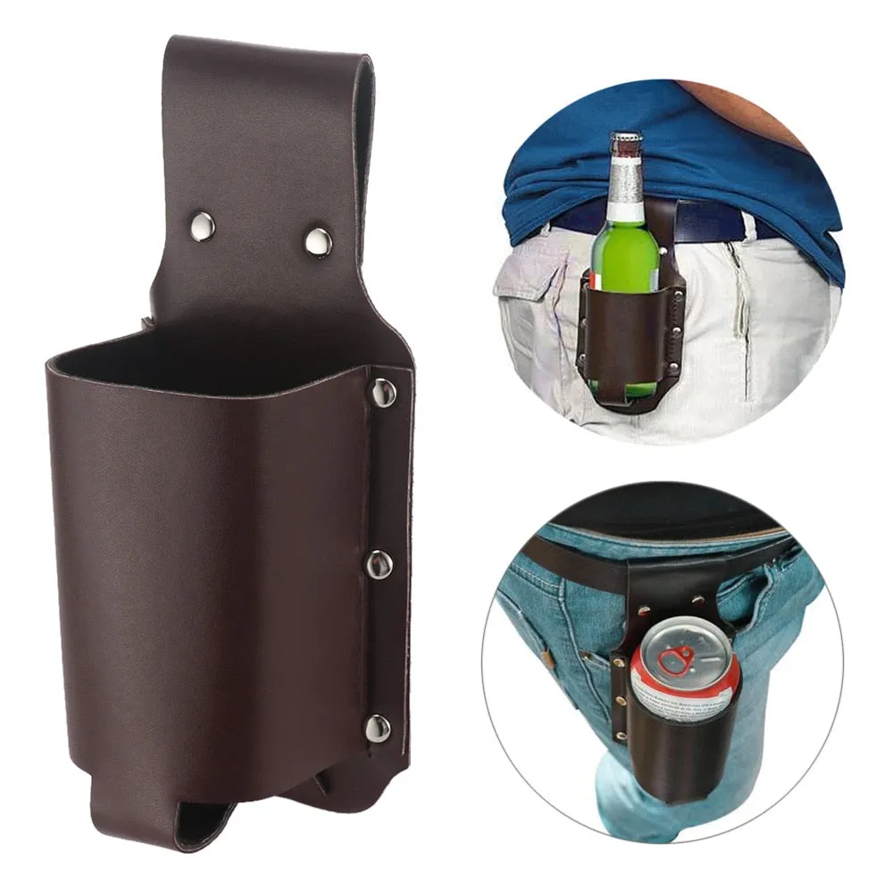 Holster Portable Bottle Waist Beer Belt Bag Handy Beverage