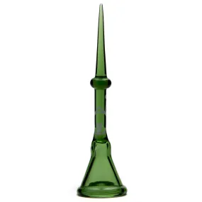 Home Blown Glass Carb Cap Dabber - Green