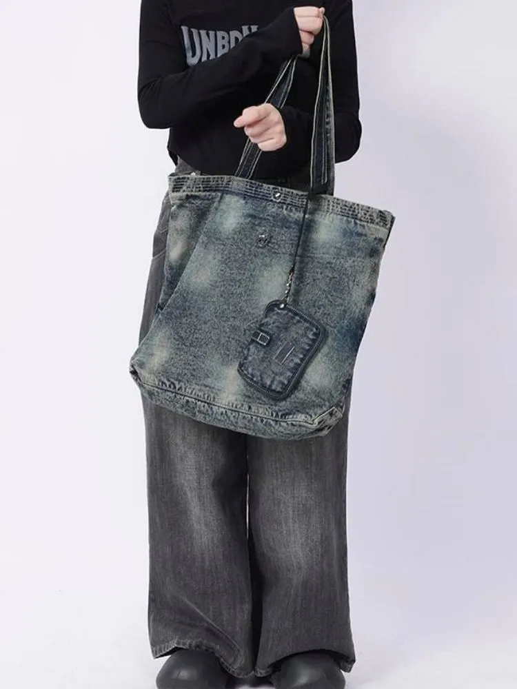 Hot girl denim retro shoulder bag【s0000003307】