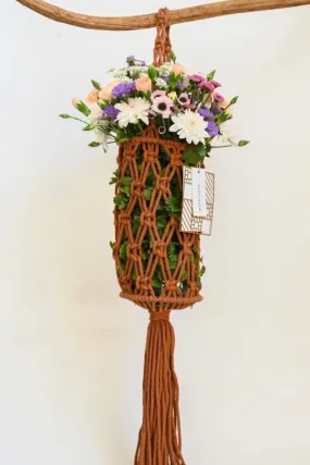 House Of Macrame 'Rustic' Bottle Holder Carry Bag