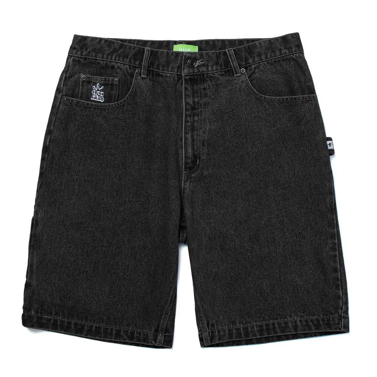 HUF WORKMAN SHORTS BLACK DENIM