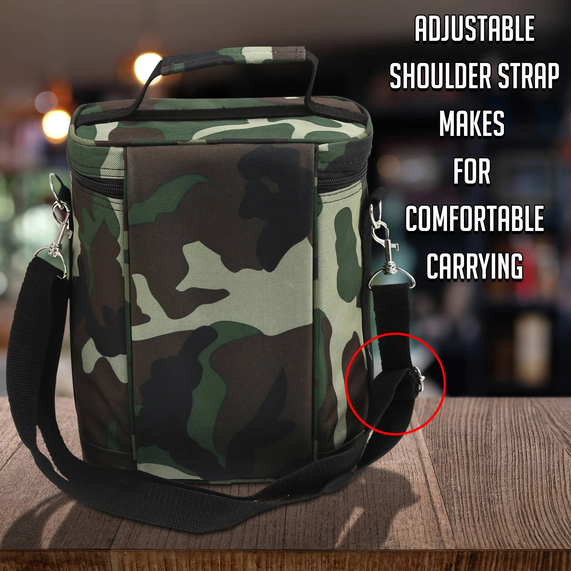 Insulated 6 Bottle Beer Bag