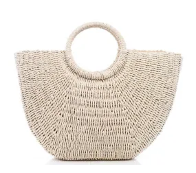 It's A Staple Rattan Tote Bag