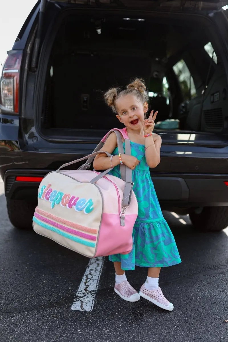 Jadelynn Brooke - Duffle Bag - Sleepover (Cream Stripe)