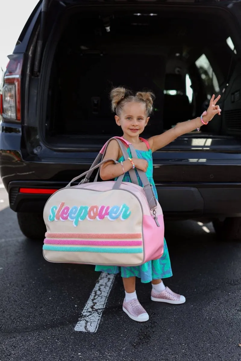 Jadelynn Brooke - Duffle Bag - Sleepover (Cream Stripe)