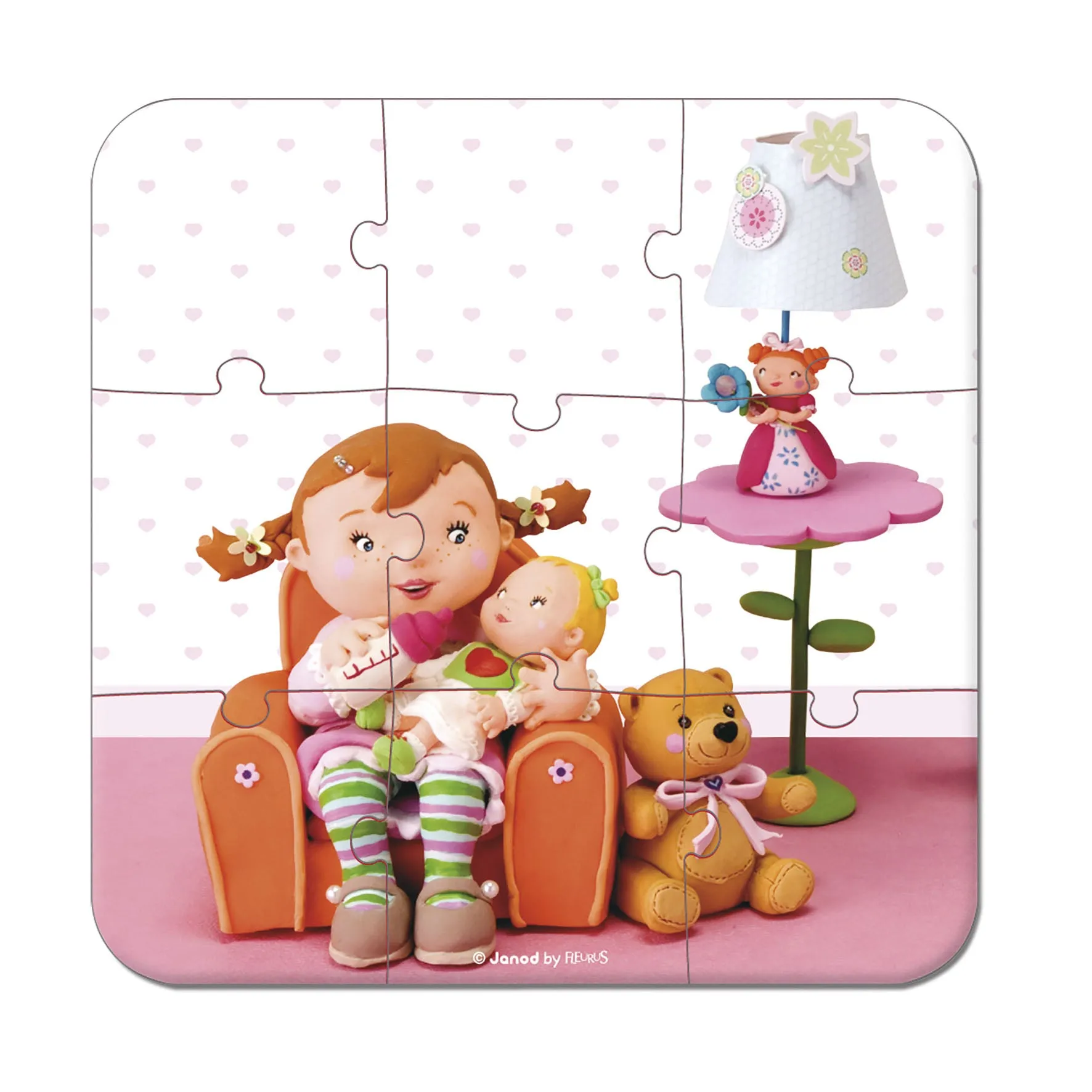 Janod Puzzles - Lilou Plays with Dolls