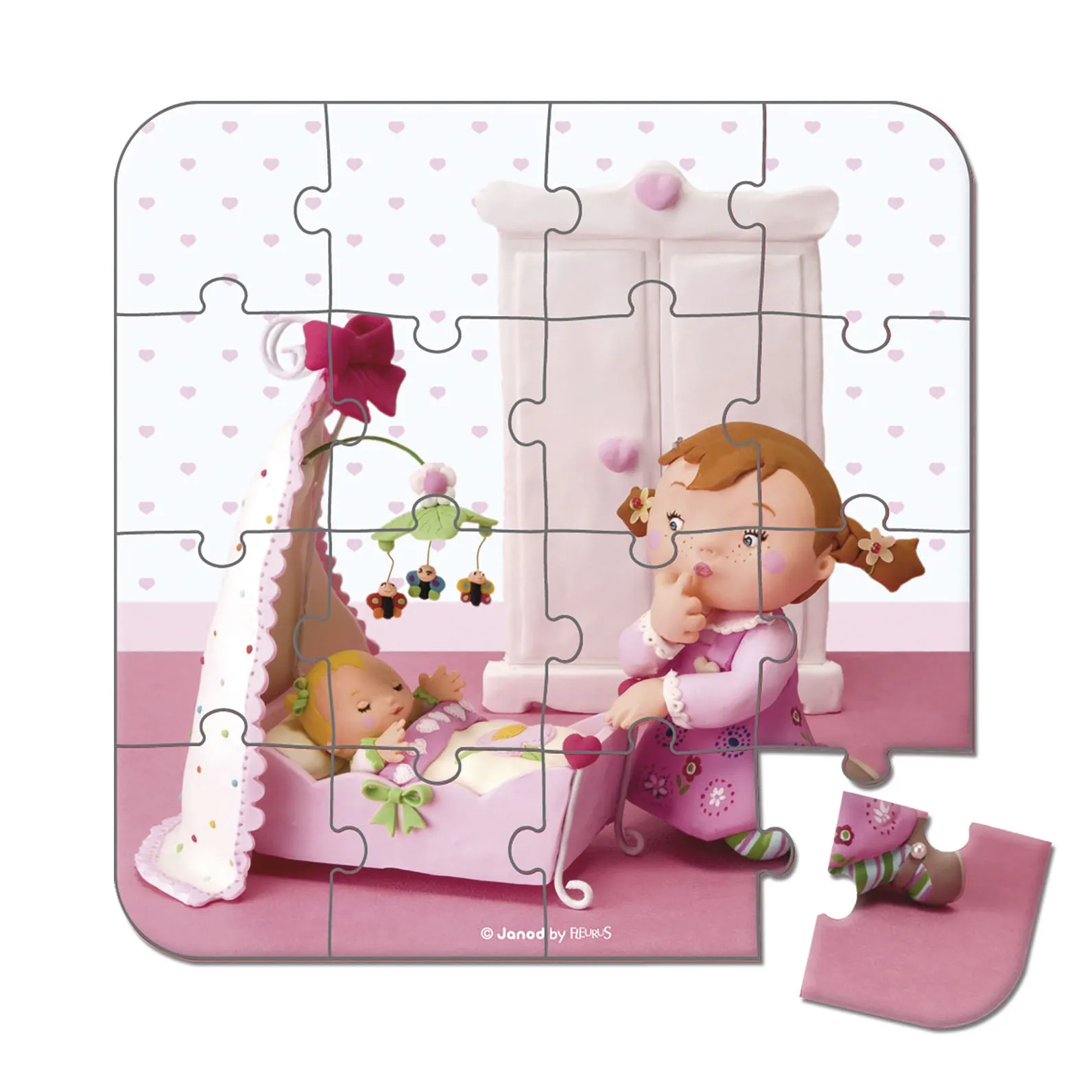 Janod Puzzles - Lilou Plays with Dolls