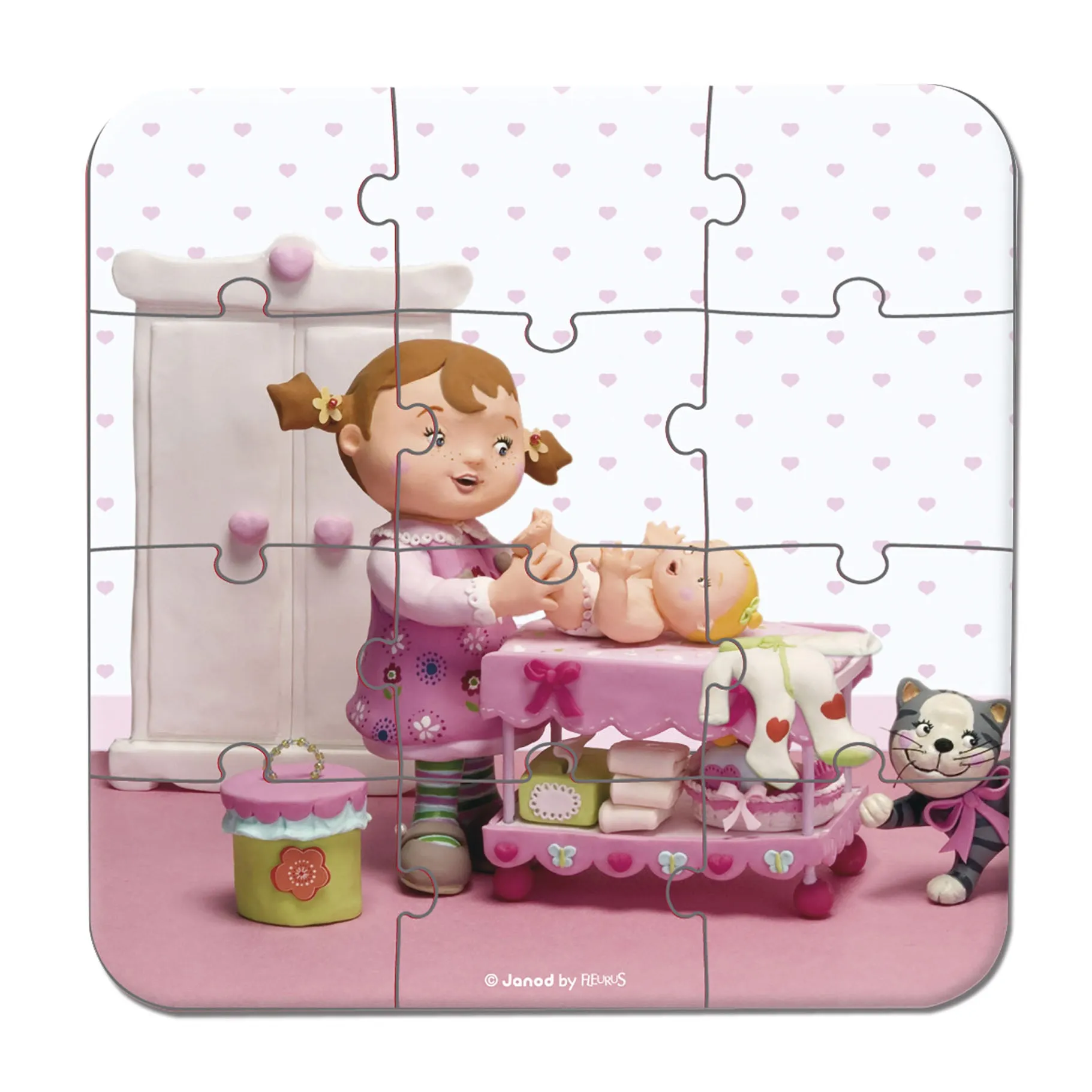 Janod Puzzles - Lilou Plays with Dolls