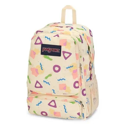 JanSport Doubleton 17" Backpack - Memphis Mood Neon