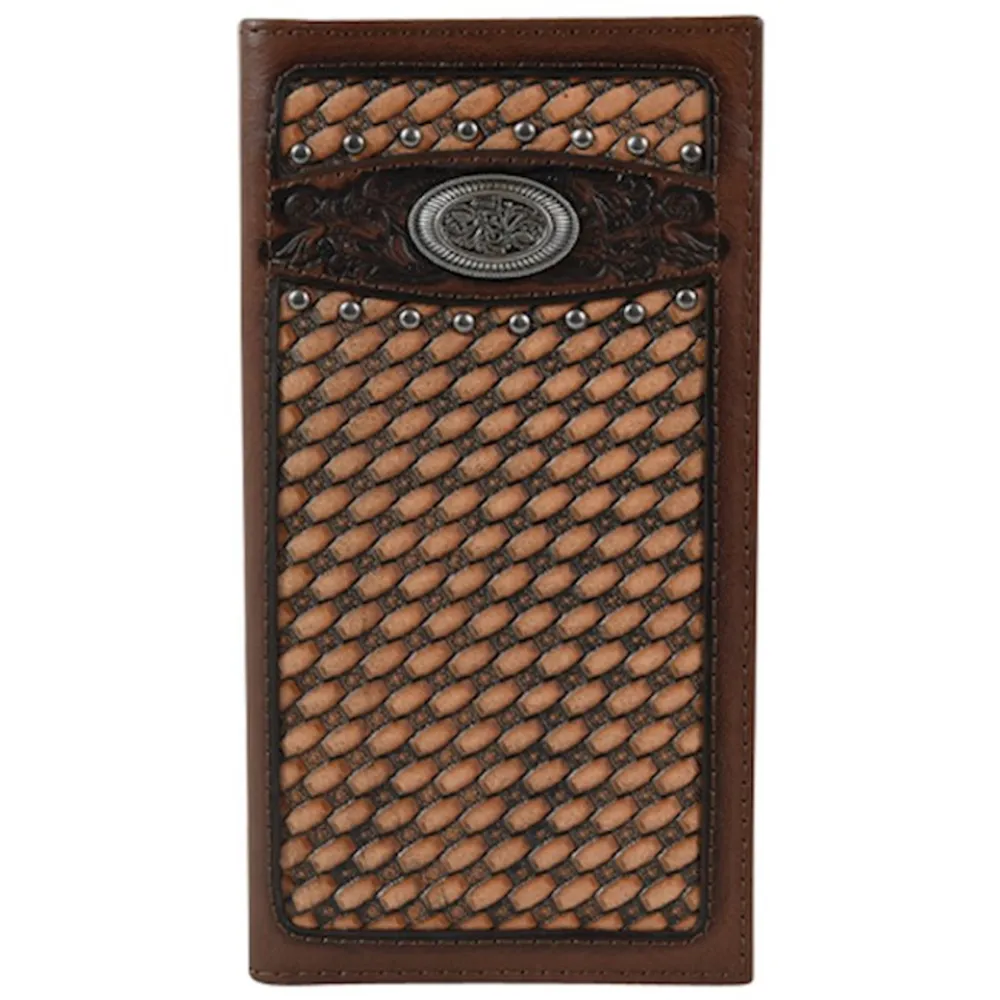 Justin Rodeo Wallet Chestnut Basketweave 22054767W4