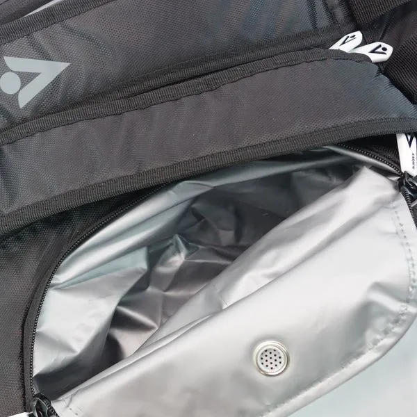 Karakal Pro Tour 2.1 Comp 9 Racket Bag Wet & Dry Compartment Side Pockets White