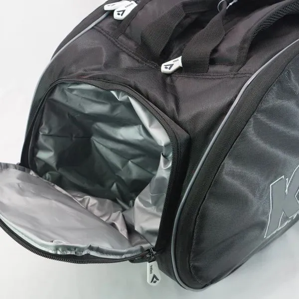 Karakal Pro Tour 2.1 Comp 9 Racket Bag Wet & Dry Compartment Side Pockets White