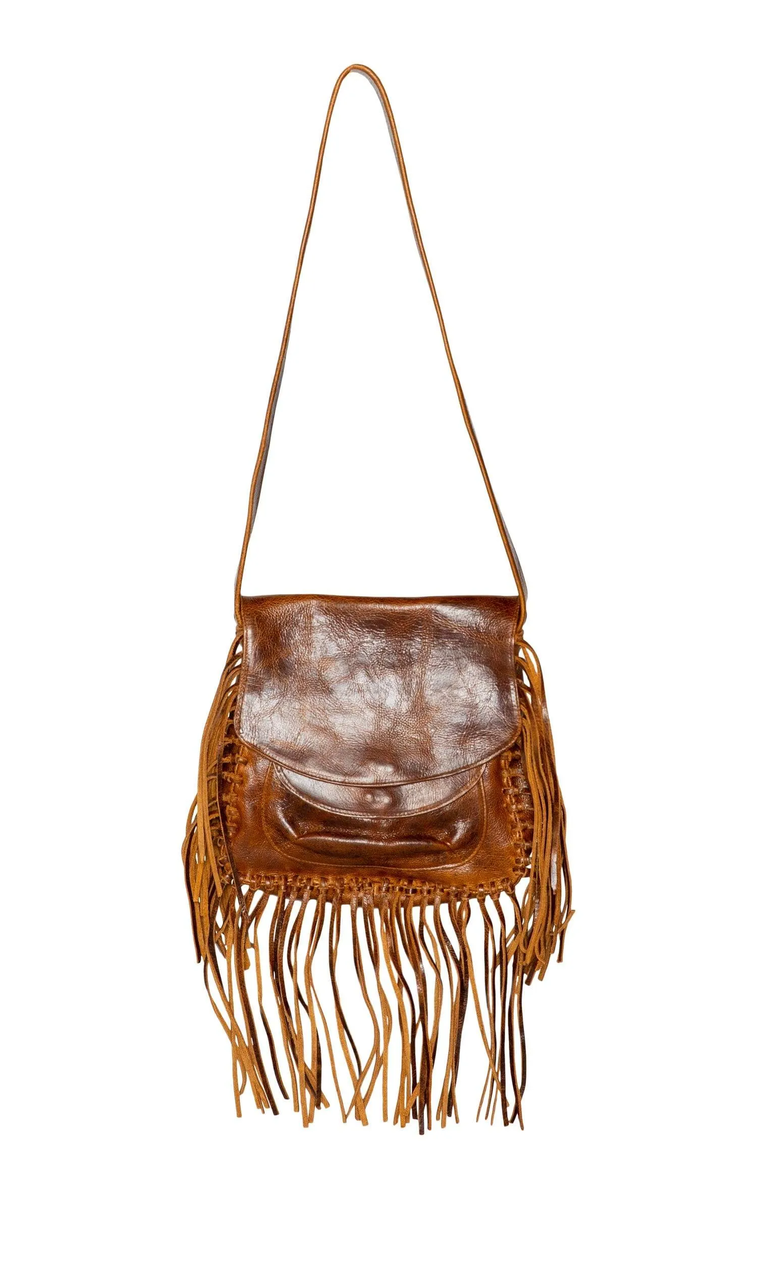 Laggo Maurice Flap over Saddle Bag with Fringe