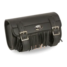 Large Two Buckle Fringed PVC Tool Bag w/ Quick Release(10X4.5X3.25)