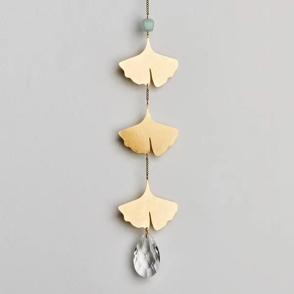 Leaf Amazonite Suncatcher