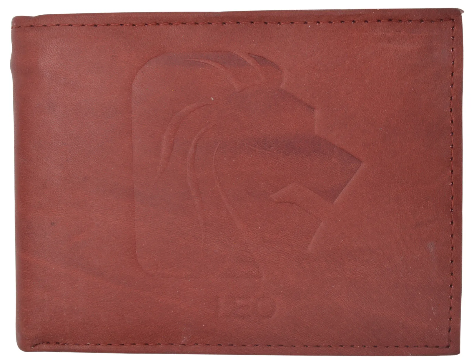 Leo Zodiac Sign Bifold Trifold Genuine Leather Men's Wallets