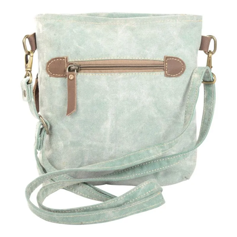 Light Green Rug Two Zipper Crossbody