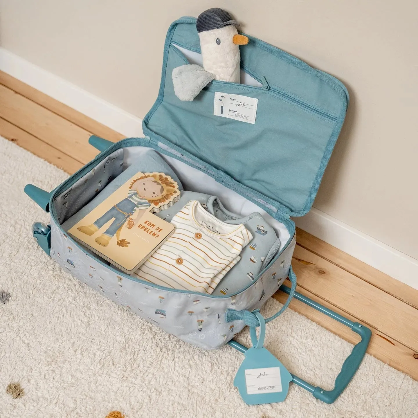 Little Dutch Children's Suitcase - Sailors Bay Blue