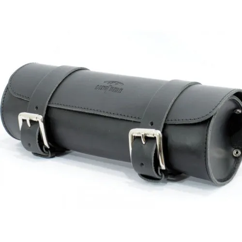 Longride Leather Tool Roll Bag Black - 2.8 Liters