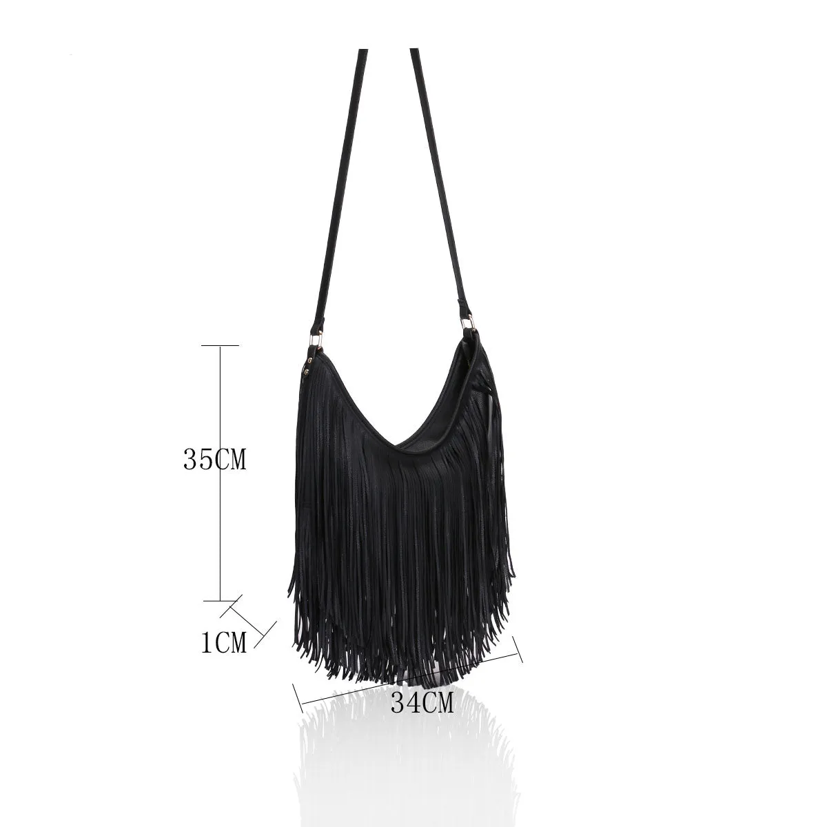 LYDC Crossbody Colourful Fringe Bag