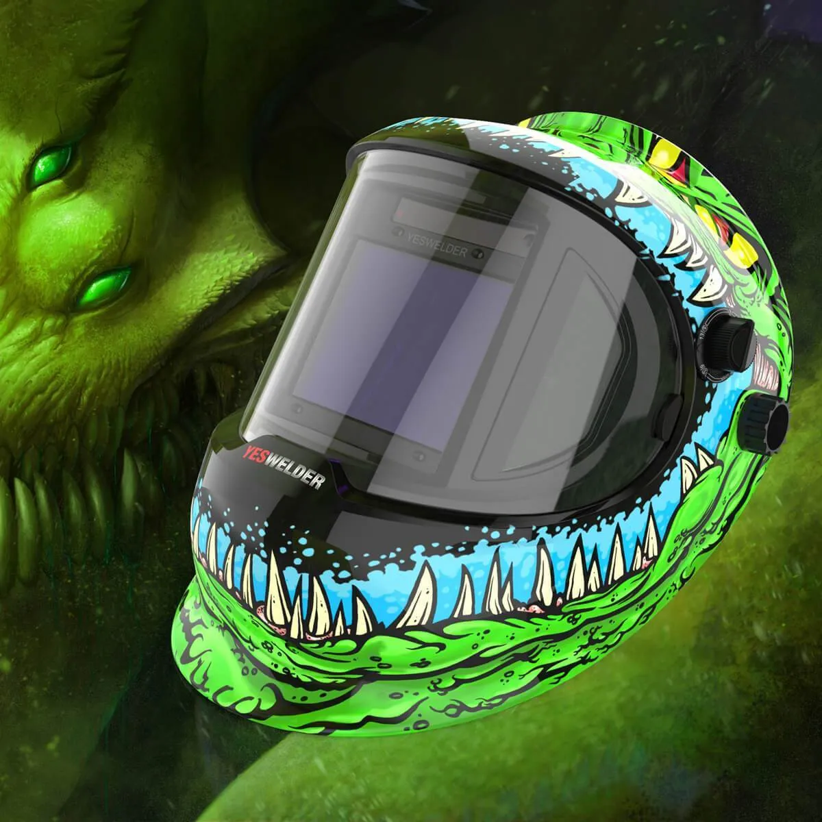 LYG-Q800D-ME Aggressor Q800D Customize Graphic Auto-Darkening Welding Helmet