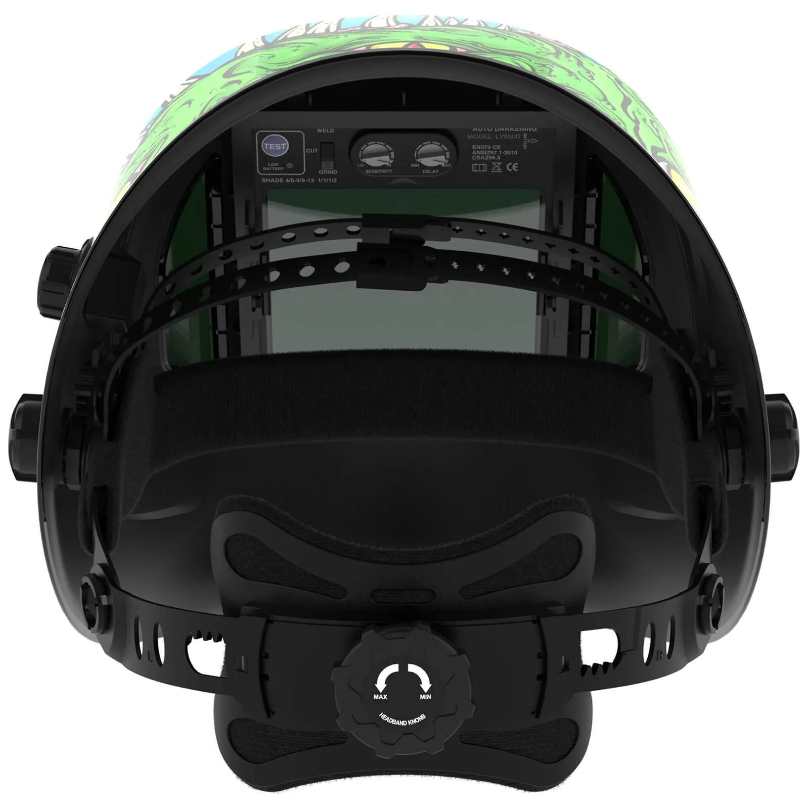 LYG-Q800D-ME Aggressor Q800D Customize Graphic Auto-Darkening Welding Helmet