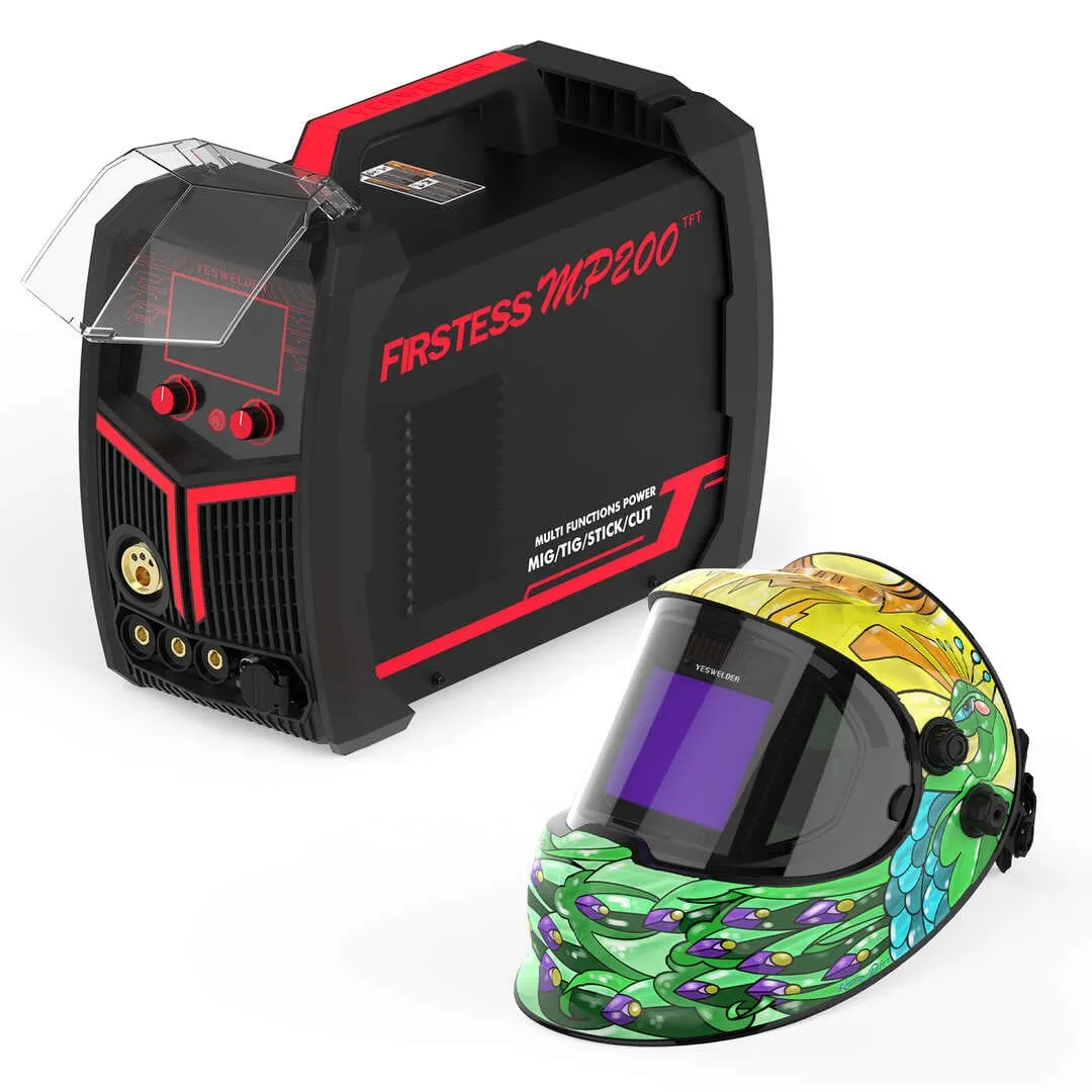 LYG-Q800D-PC Shattered Sunrise Customize Graphic Auto-Darkening Welding Helmet