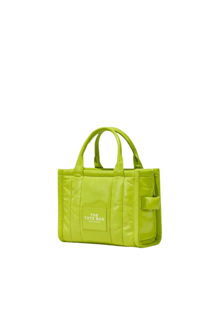 Marc Jacobs The Shiny Crossbody Crinkle Leather In Acid Lime H064L03FA22