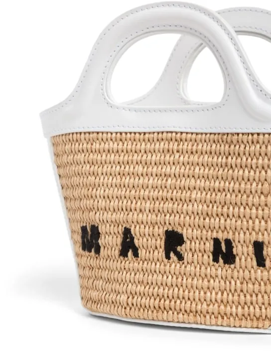 Marni Junior   Tropicalia top handle bag w/ logo 