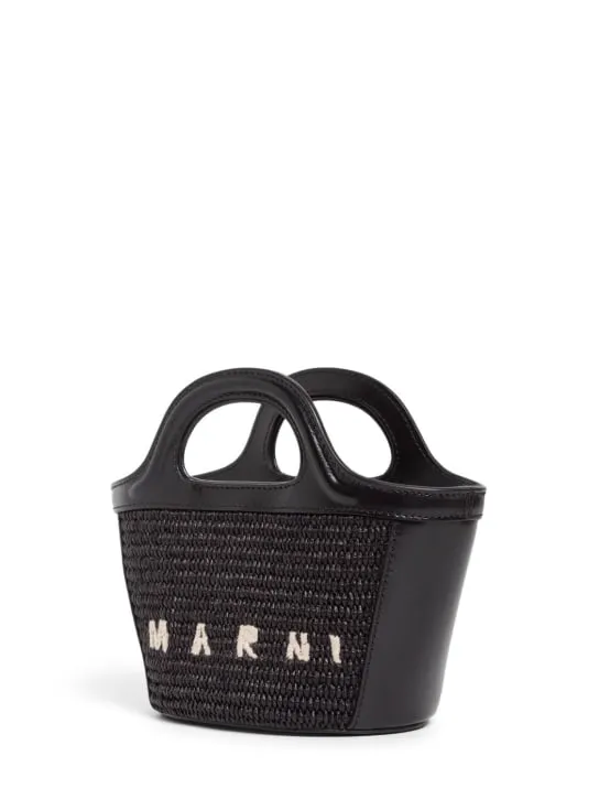 Marni Junior   Tropicalia top handle bag w/ logo 