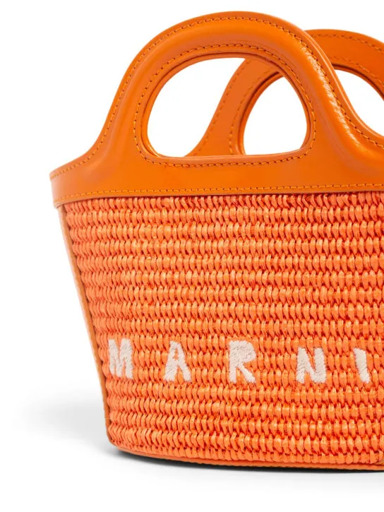 Marni Junior   Tropicalia top handle bag w/ logo 