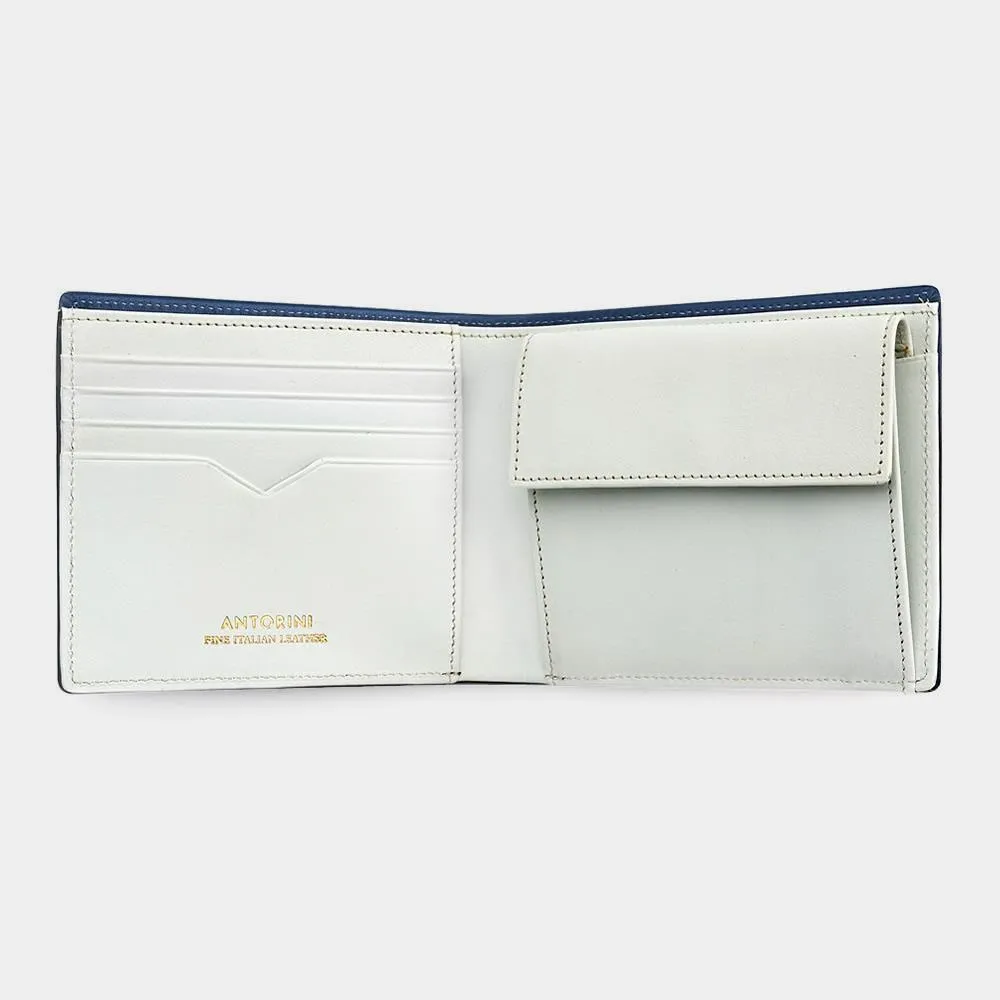 Men's Wallet in Navy and White