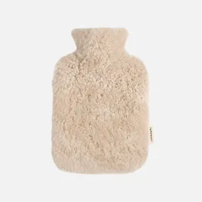 Merino Sheepskin Hot Water Bottle Cover with Bottle - Milk