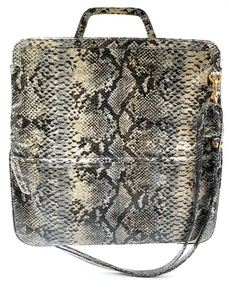 Messenger/Laptop Bag in Snake Pattern Print