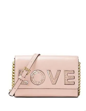 Michael Michael Kors Ruby Medium Love Clutch Crossbody