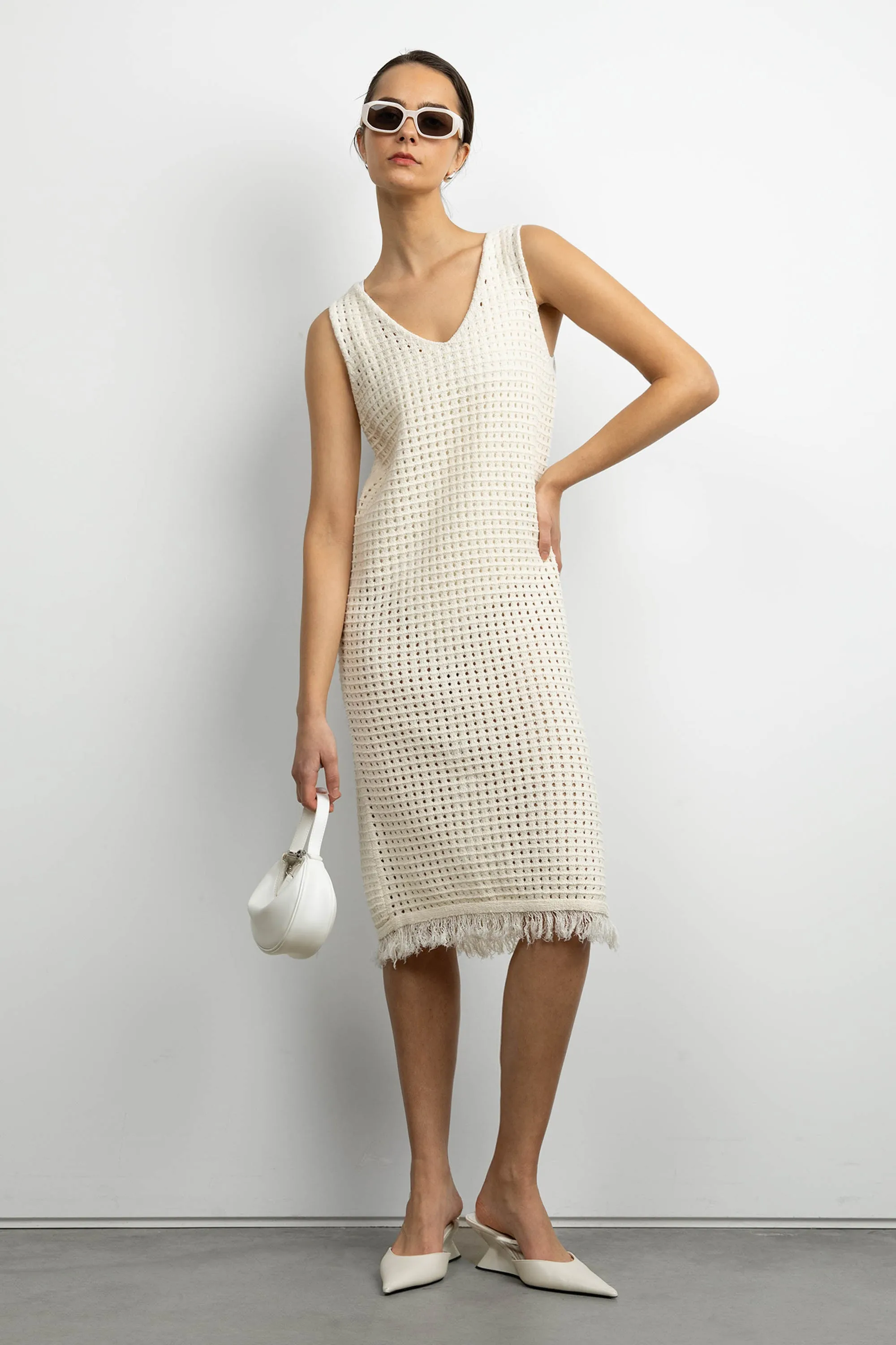 MIDI CROCHET DRESS