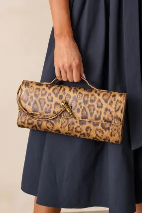 Midnight Sun Leopard Print Clutch