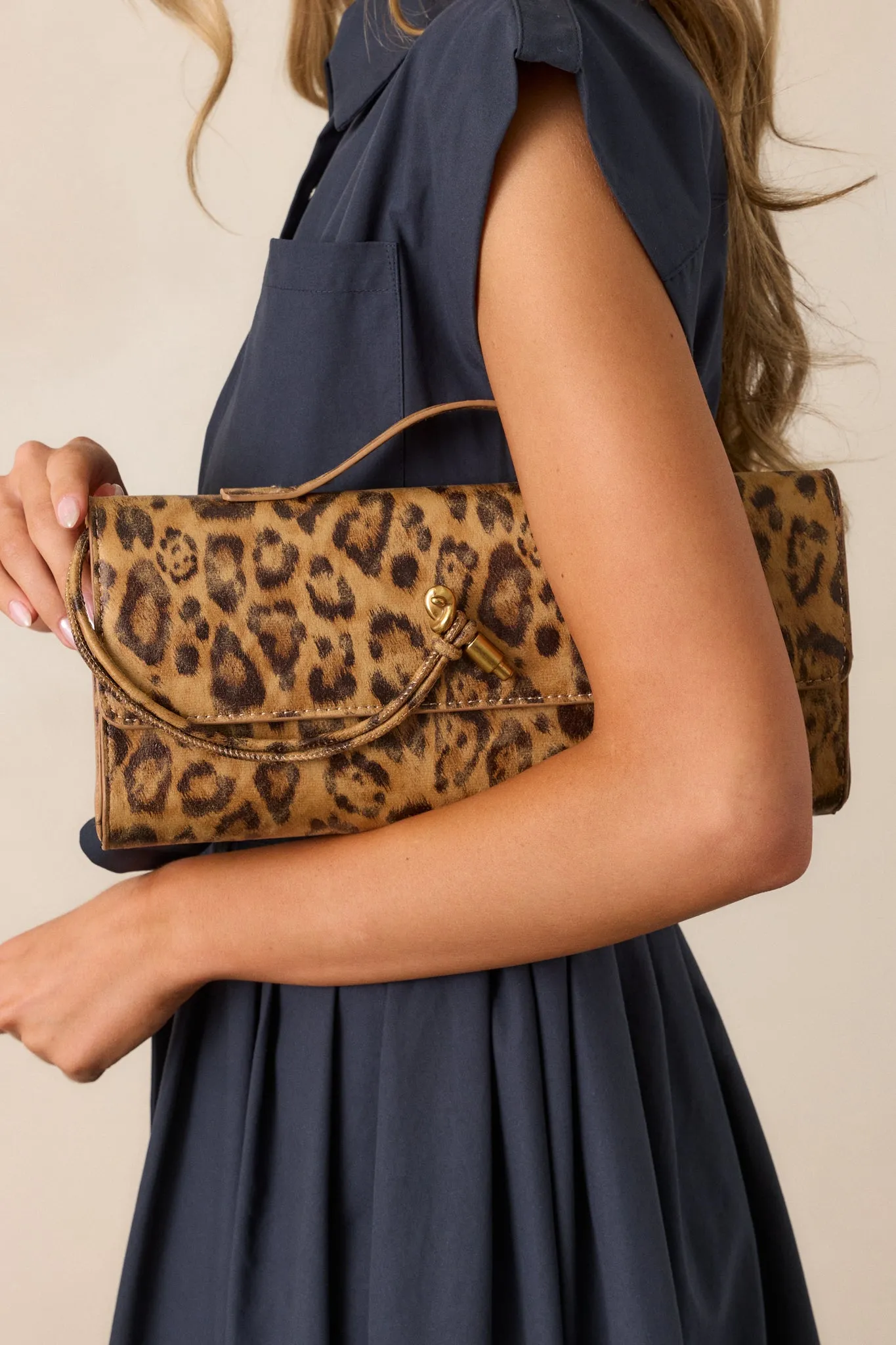 Midnight Sun Leopard Print Clutch