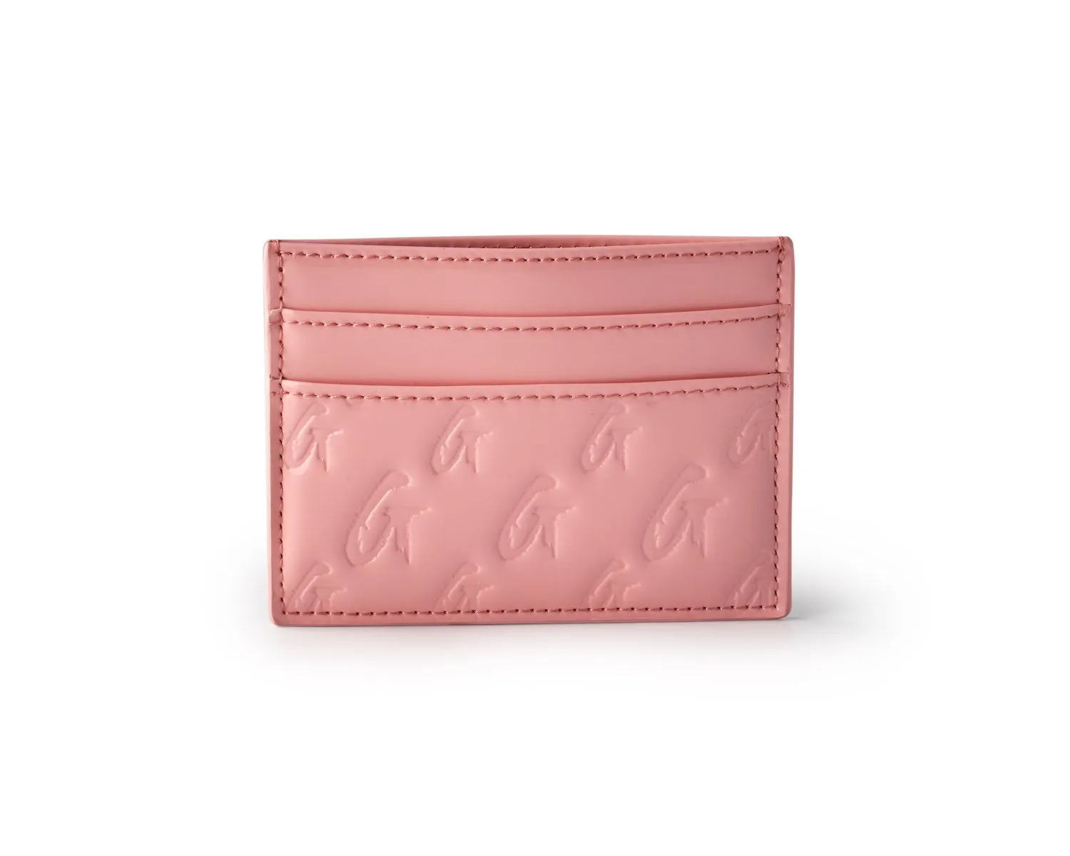 MONOGRAM CARD HOLDER - MIRROR PINK