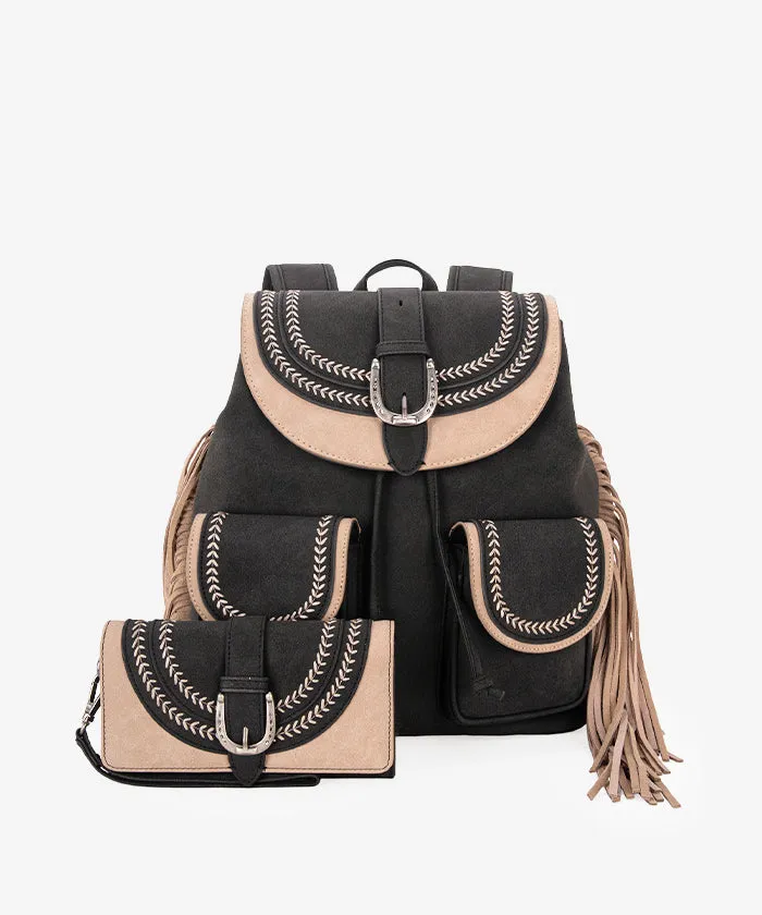 Montana West Fringe Backpack Set