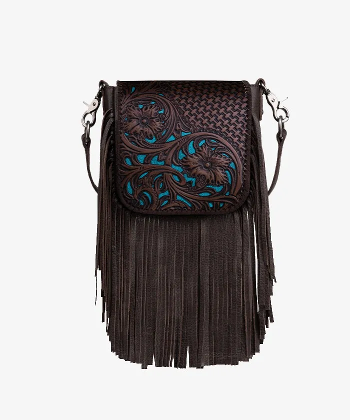 Montana West Tooled Fringe Crossbody Bag