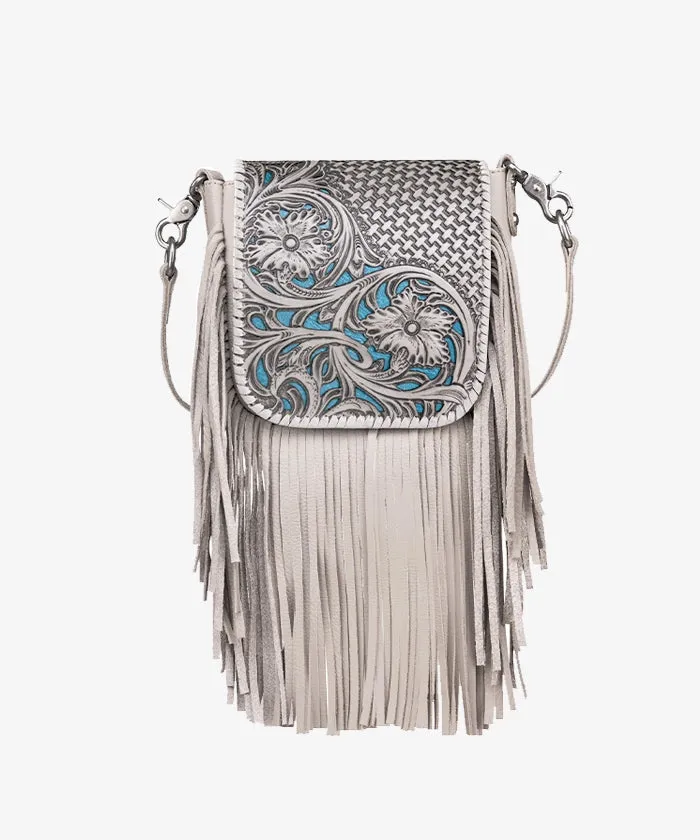 Montana West Tooled Fringe Crossbody Bag