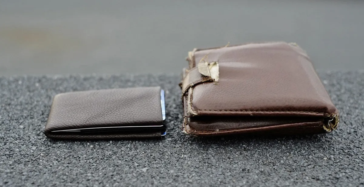 Nero Wallet 02 Design Series - Streamline Your Everyday Carry with Our Leather Minimalist Wallets - FULL RFID blocking