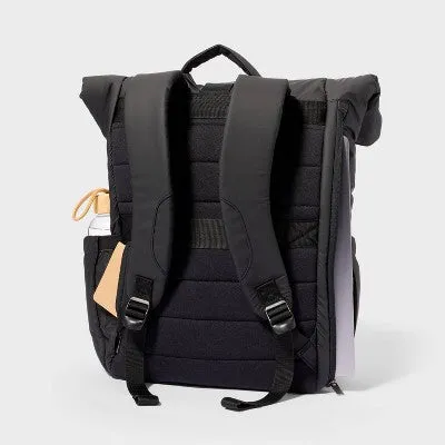 New - Puffer 16" Backpack Black - Open Story️