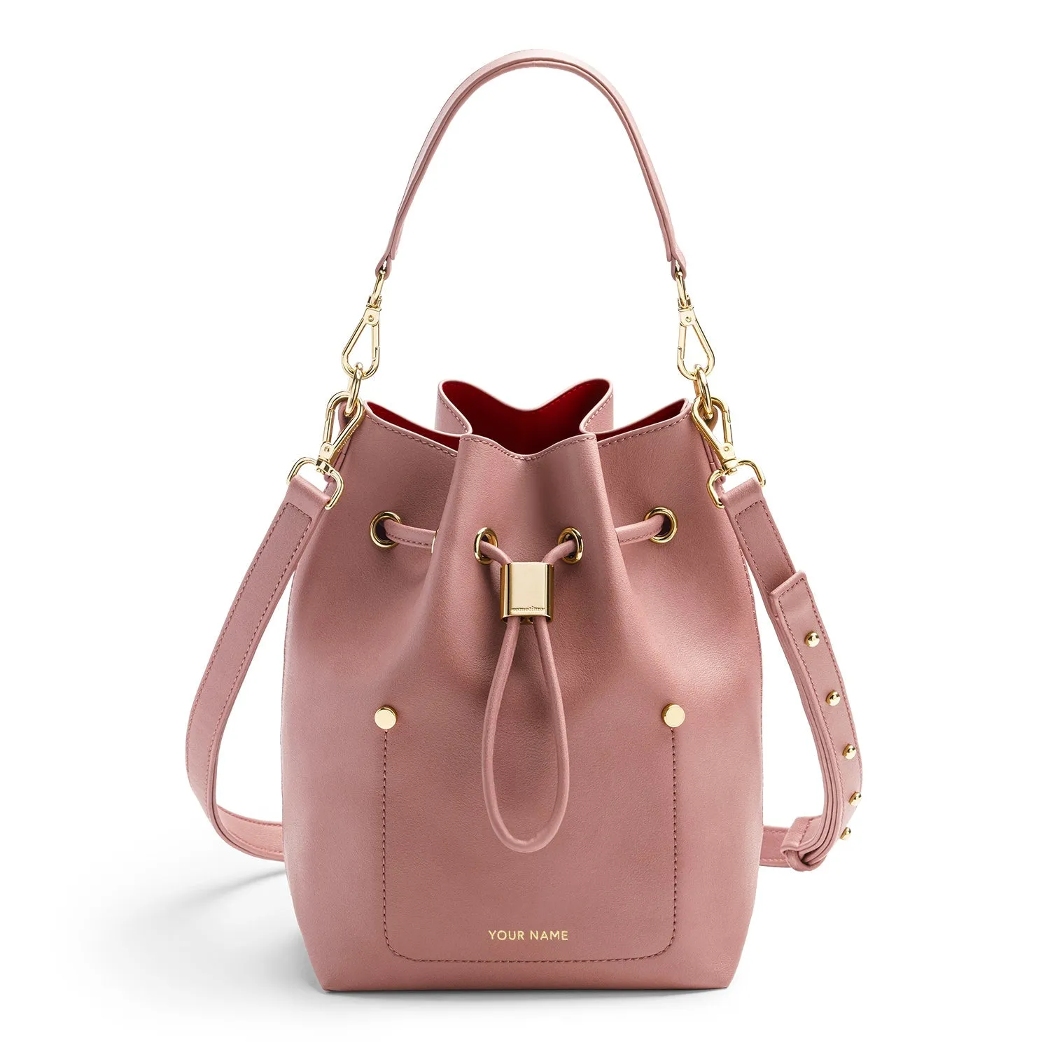 Niko-Niko Bucket Bag - Puce/Maroon