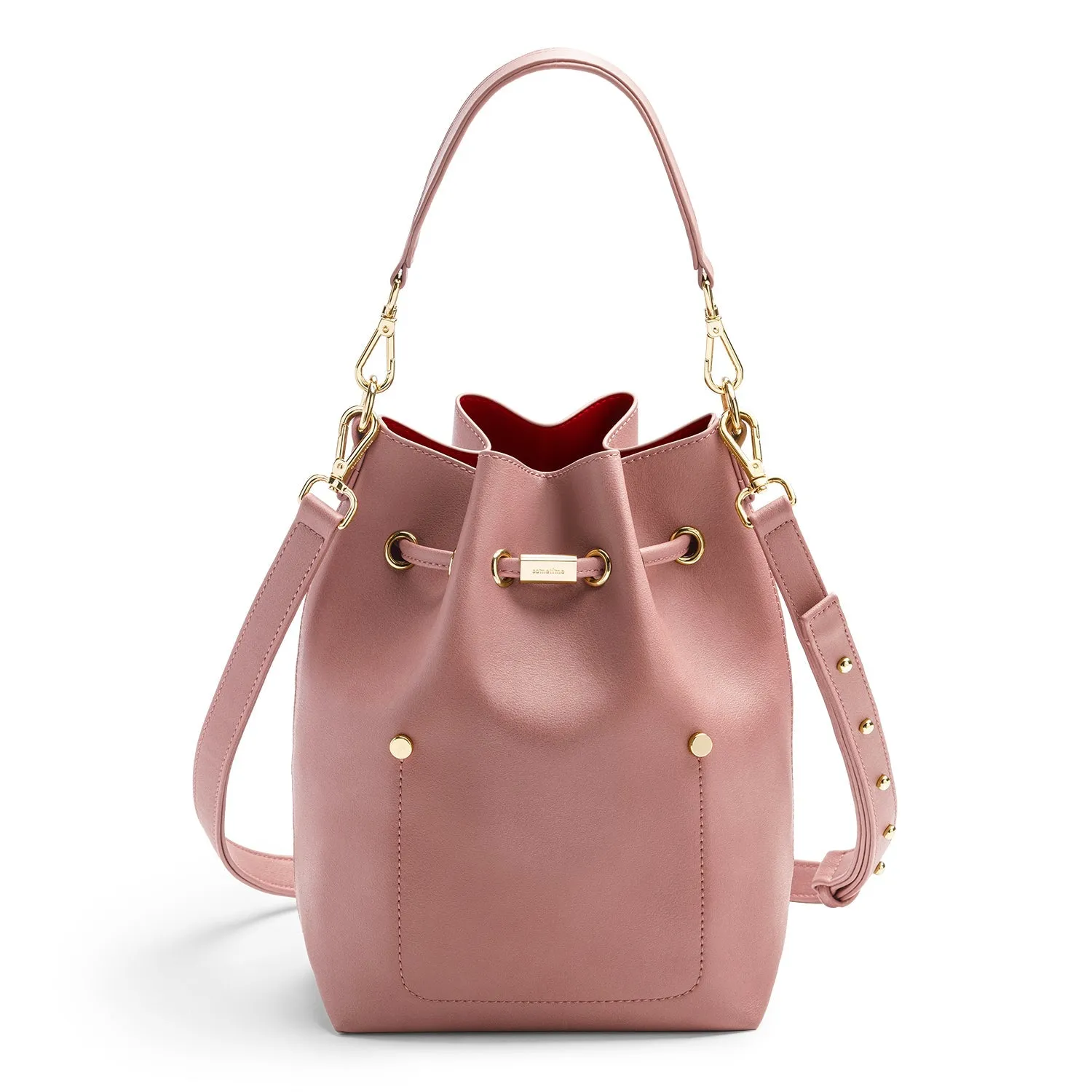 Niko-Niko Bucket Bag - Puce/Maroon