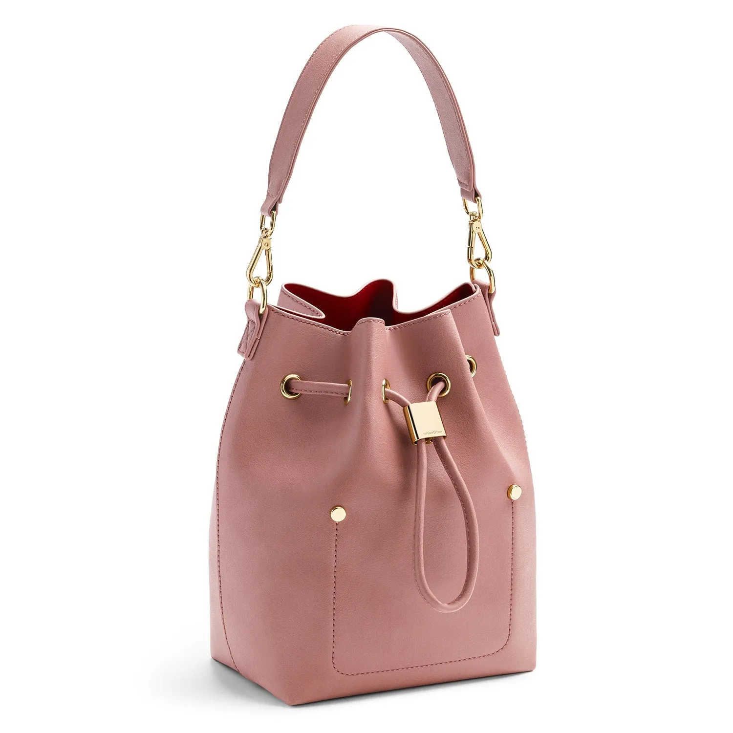 Niko-Niko Bucket Bag - Puce/Maroon